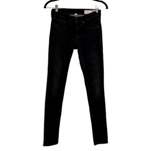 rag & bone - skinny jeans dark blue mid rise